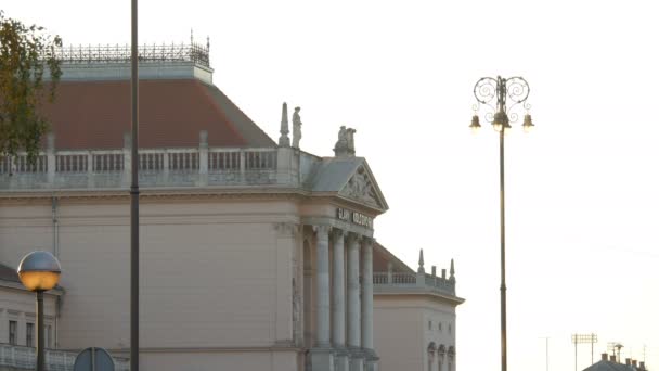 Byggandet Zagrebs Centralstation — Stockvideo