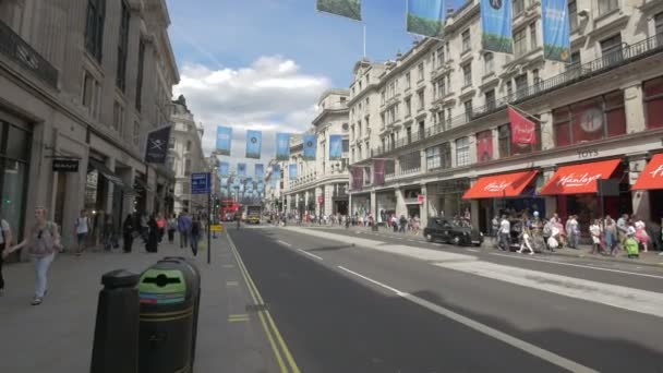 Die Regent Street London — Stockvideo