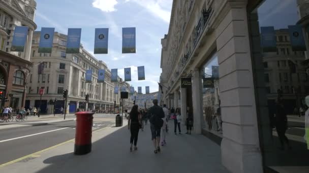 ロンドンのリージェント ストリート — ストック動画