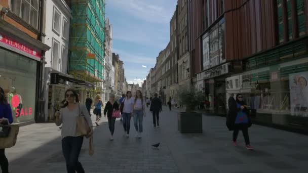 Calle Peatonal Londres — Vídeos de Stock