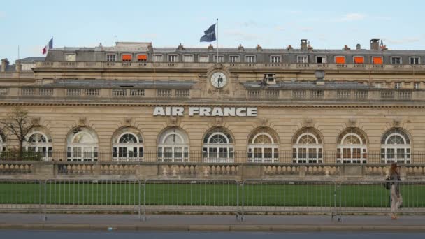 巴黎的法国航空公司大楼 — 图库视频影像