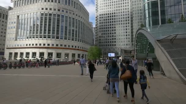 Reuters Plaza Canary Wharf Londres — Vídeos de Stock