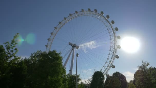 Baixo Ângulo London Eye — Vídeo de Stock