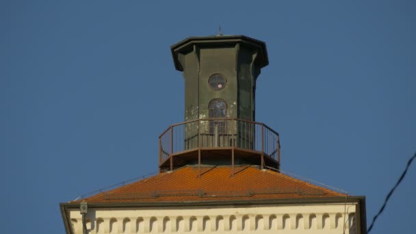 Szczyt Lotrscak Tower Zagrzebiu — Wideo stockowe
