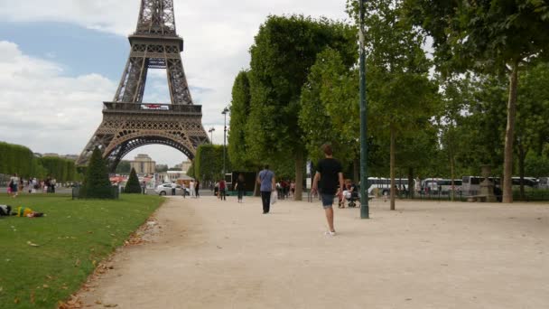 Gasse Champ Mars Paris — Stockvideo