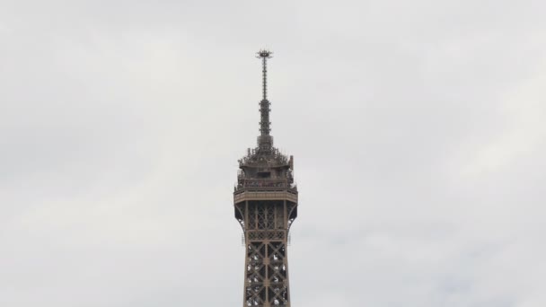 Neigung Des Eiffelturms — Stockvideo