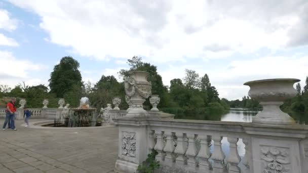 Fontana Nei Giardini Italiani Londra — Video Stock