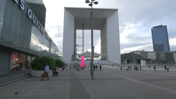 Grande Arche Dfense — Stok Video