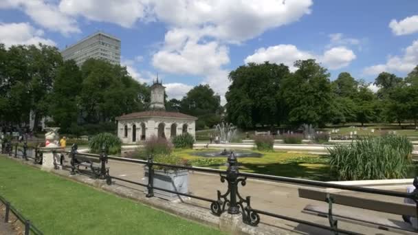 Italienska Trädgården Från Kensington London — Stockvideo