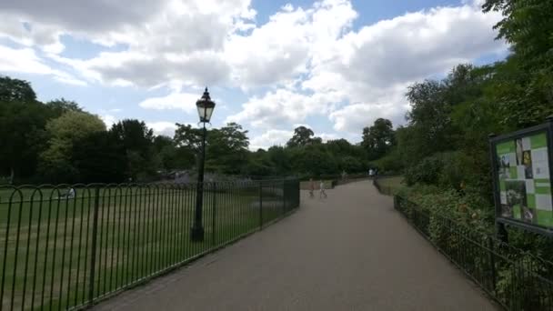 Steeg Hyde Park Londen — Stockvideo