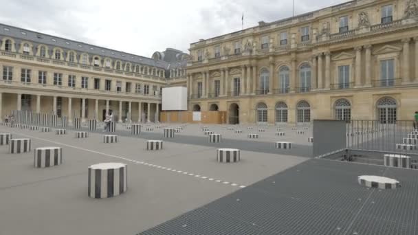 Colonnes Buren Nádvoří Palais Royal — Stock video