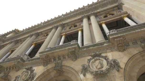 Sudut Rendah Dari Palais Garnier — Stok Video