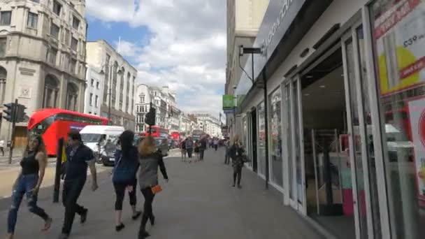 Londra Daki Strand Caddesi — Stok video