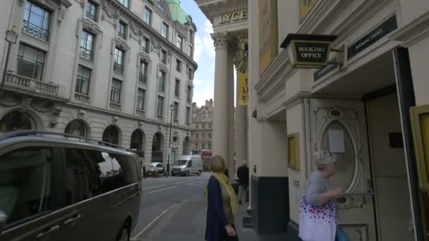 Pohled Ulici Londýně — Stock video