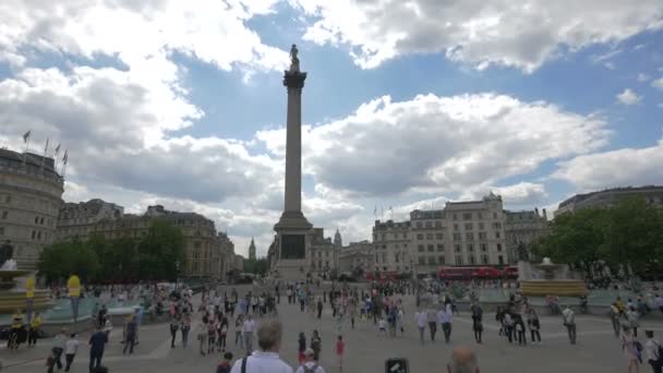Piazza Trafalgar Londra — Video Stock