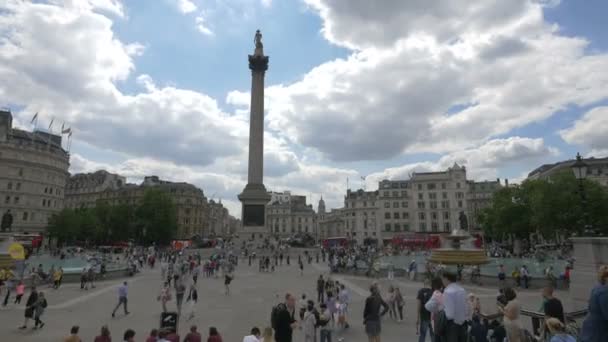 Trafalgar Square Conceito Viagem — Vídeo de Stock