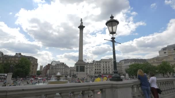 Nelson Column Trafalgar Square — Stockvideo