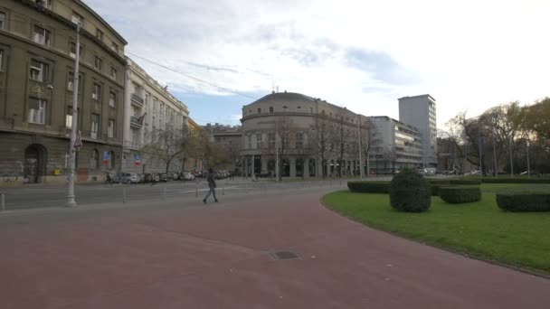 Stadsleven Zagreb — Stockvideo