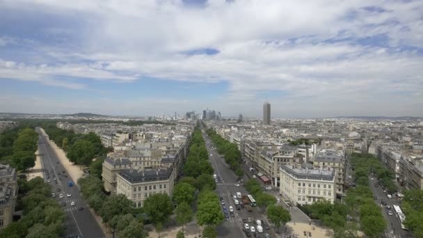 Paryż Widziany Góry — Wideo stockowe