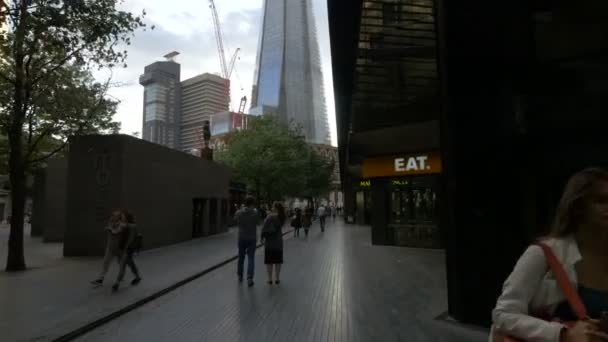 Shard Hotel Sett Utifrån Mer London Place — Stockvideo