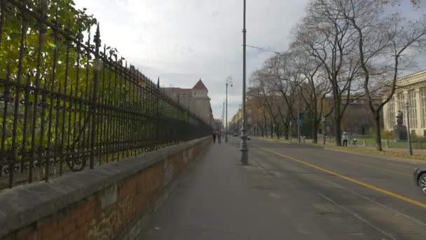 Zagreb Sokak Seyahat Kavramı — Stok video