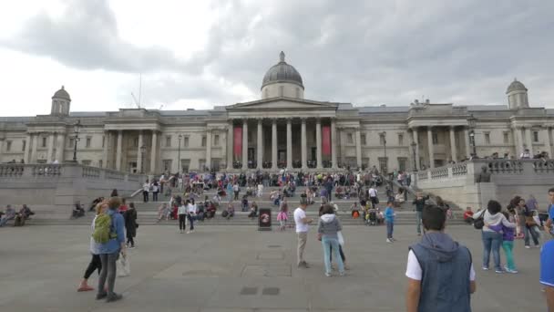 Londra Daki Ulusal Galeri — Stok video