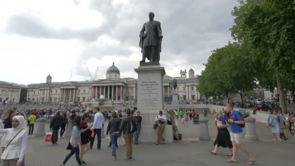 Die Statue Von Generalmajor Sir Henry Havelock — Stockvideo