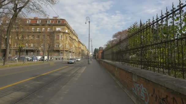 Zagreb Deki Sokak Görünümü — Stok video