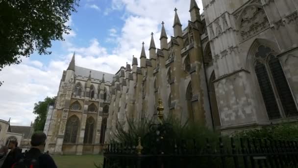 Abadia Westminster Vista Victoria Street — Vídeo de Stock