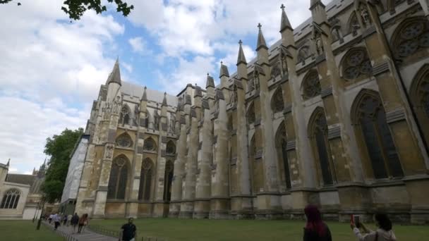 Famosa Abadía Westminster Londres — Vídeo de stock