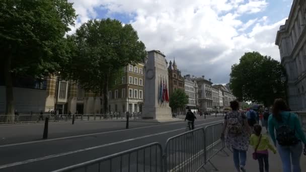 Londra Daki Cenotaph Anıtı — Stok video
