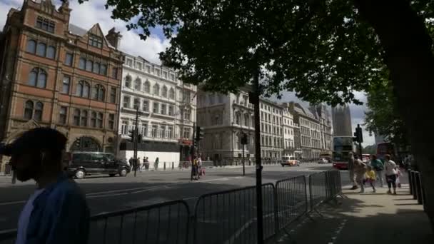 Die Whitehall Street London — Stockvideo