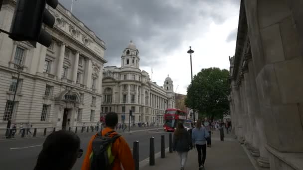 Whitehall Straat Londen — Stockvideo