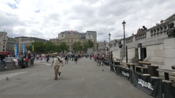 Alley Trafalgar Square Londra — Video Stock
