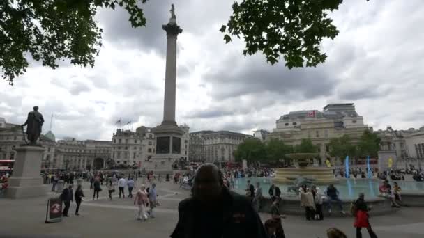 Trafalgar Square Londra — Video Stock