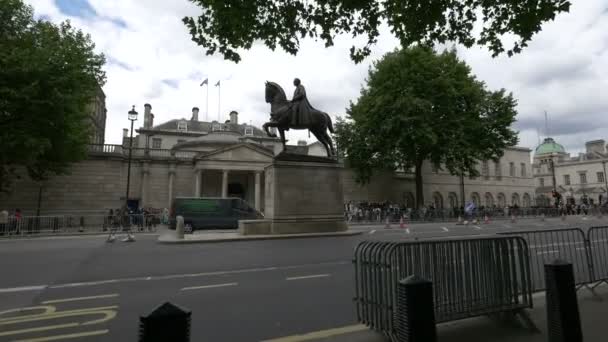 Earl Haig Emlékmű Whitehall Utcában — Stock videók