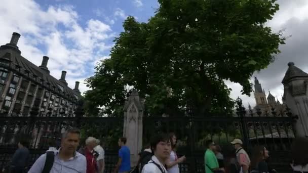 Torre Big Ben Plaza Del Parlamento — Vídeo de stock