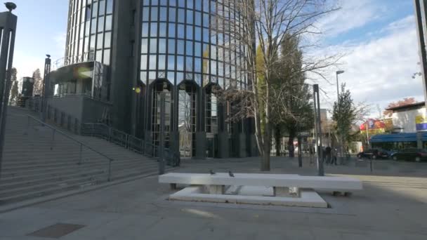 Zagreb Deki Cibona Kulesi Nin Tabanında — Stok video