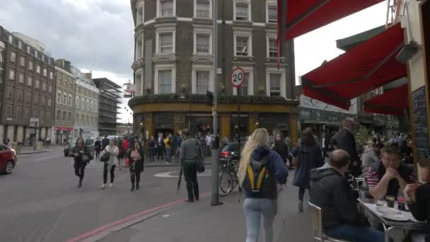 Gedränge Auf Der Borough High Street — Stockvideo