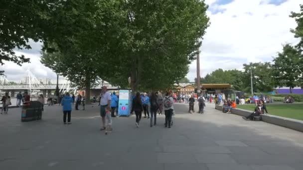 Mensen Die Queen Walk Lopen — Stockvideo