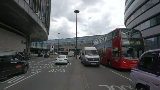 Tráfico Westminster Bridge Street Londres — Vídeos de Stock