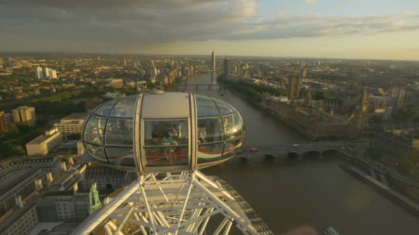 Uitzicht Vanaf London Eye — Stockvideo