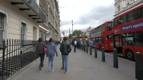 Londra Daki Bridge Caddesi — Stok video