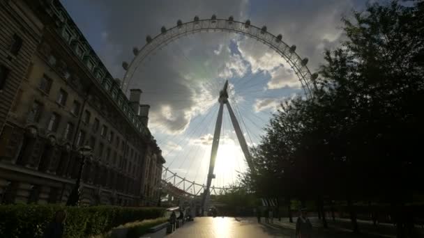 Знаменитый Лондонский Eye — стоковое видео
