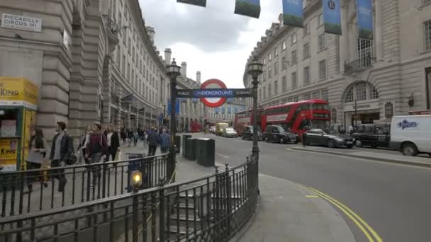 Londra Daki Coventry Caddesi — Stok video