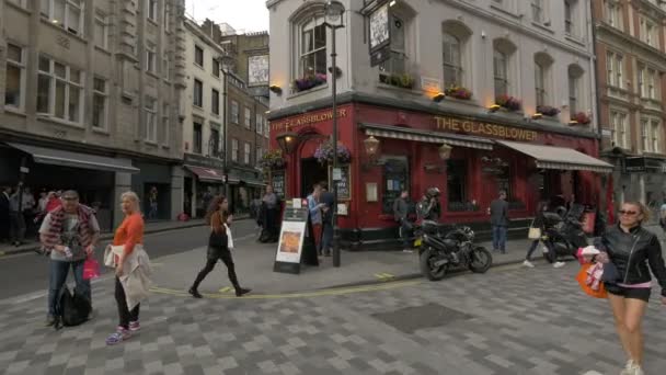 Pub Glassblower Londres — Vídeo de Stock