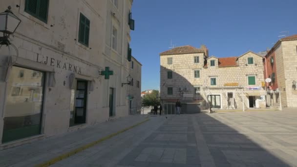 Plaza Pública Makarska — Vídeo de stock