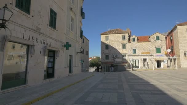 Öffentlicher Platz Makarska — Stockvideo