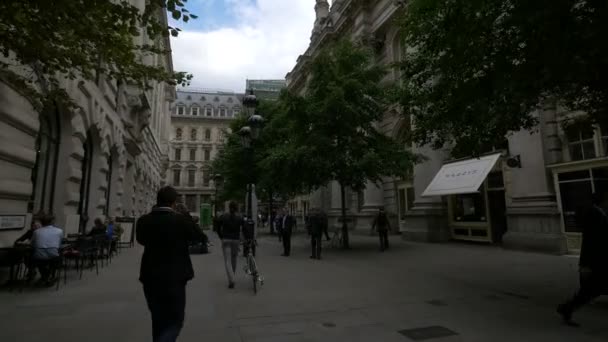 Zona Peatonal Ciudad Londres — Vídeos de Stock