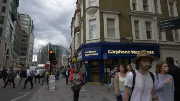 Liverpool Caddesi Nde Kalabalık Var — Stok video